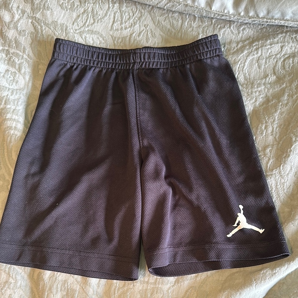 Jordan Black Athletic Shorts with Jumpman Logo
